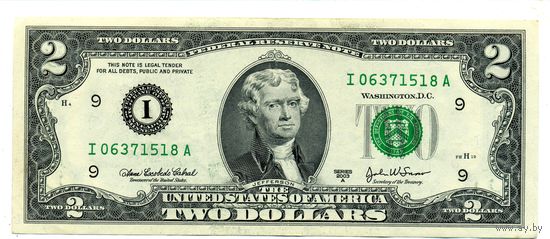 2 доллар 2003 A B