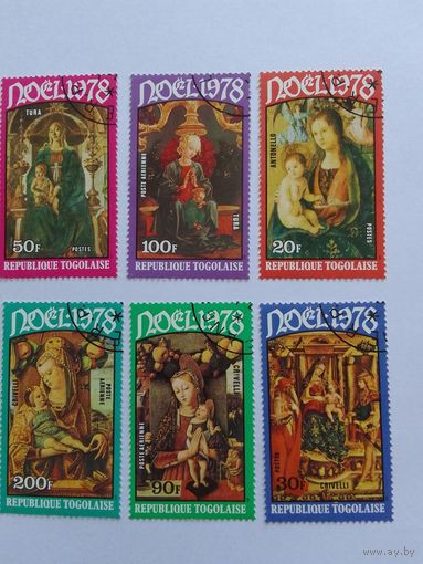 Марки    Религия. Того 1978 год   6  шт - 4,00 руб.