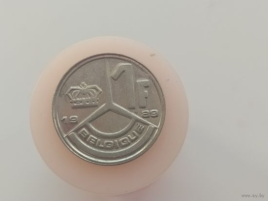 1 франк 1989 год Бельгия лот 44