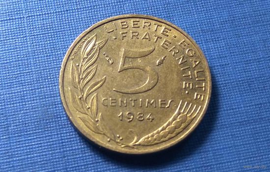 5 сантимов 1984. Франция.
