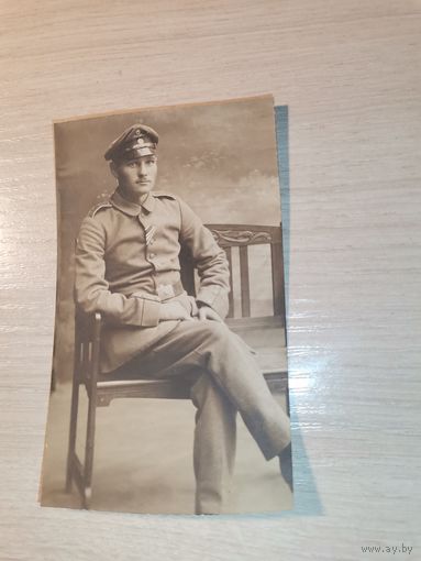 Военнослужащий в униформе Германчкой Империи времён ПВМ, размер 10.5*6.5 см.