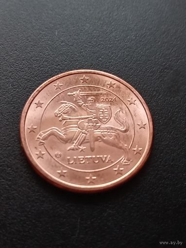 Литва 5 евроцентов 2024 г.