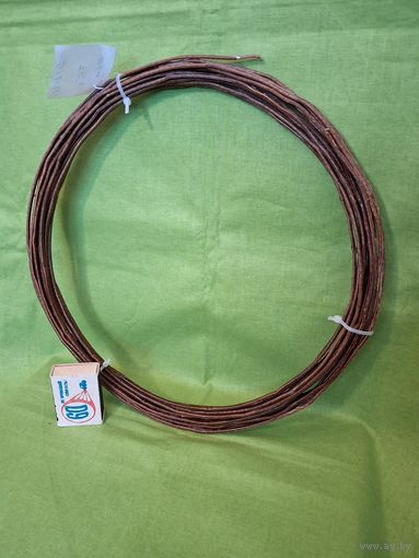 Провод обмоточный с двойной стекловолокнистой изоляцией ПСДКТ прямоугольный шинка 2х3,5 мм (СССР)