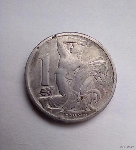 Чехословакия.1 крона 1950 г