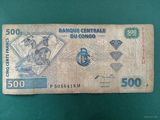 500 франков Конго.