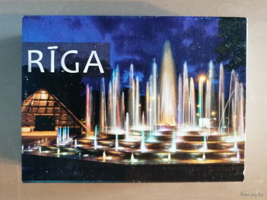 Латвия, города на спичечных коробках, Рига, 7 х 5 х 2 см, спички