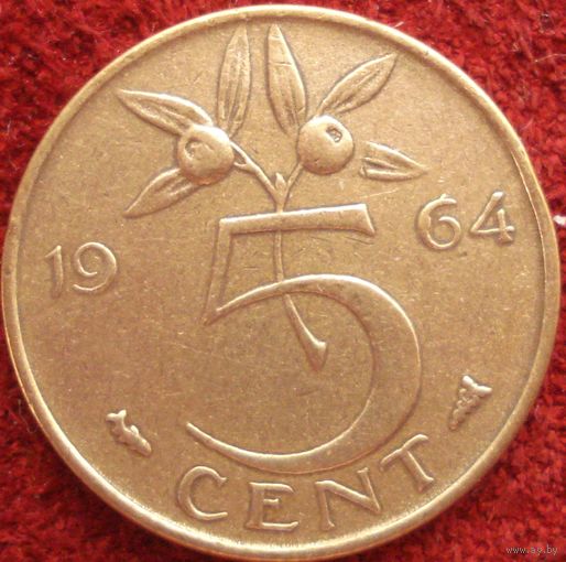 12:  5 центов 1964 Нидерланды