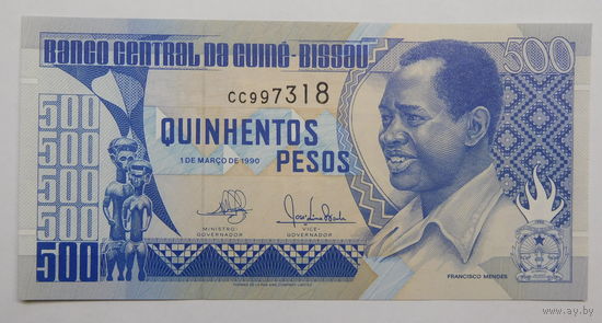 Гвинея - Биссау 500 песо 1990 г Unc