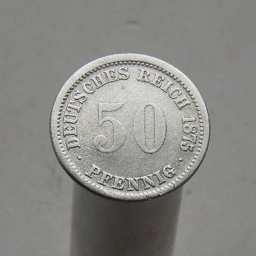Германия 50 пфеннигов 1875 D