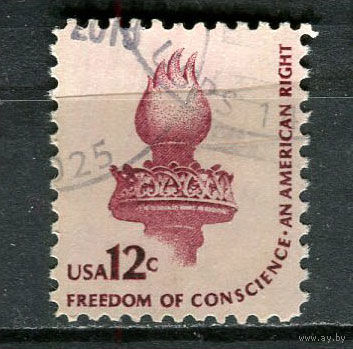 США - 1981 - Факел Статуи Свободы - [Mi. 1458Ay] - полная серия - 1 марка. Гашеная.  (Лот 71GP)-T41P29