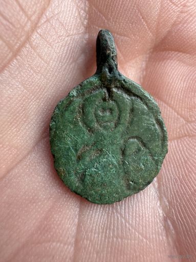 Иконка. Архангел Михаил с процветшим крестом"Якорь".