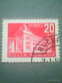 Румыния. Доплатная марка. 1957г. гашеная
