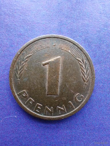 Германия ФРГ 1 пфенниг 1980 J