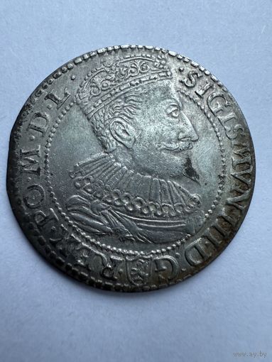 Аукцион с 1 рубля! 6 грошей(Шестак )1596 Польша сигизмунд 3 распродажа коллекции!