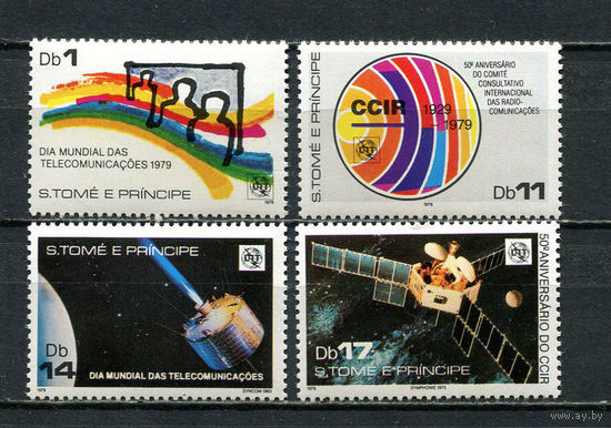 Сан Томе и Принсипи - 1979 - Всемирный день электросвязи - [Mi. 575-578] - полная серия - 4 марки. MNH.  (Лот 57HY)-TG3P38