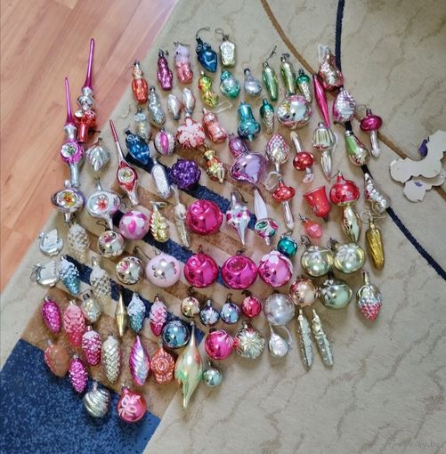 Елочные игрушки СССР большой лот более 100 шт