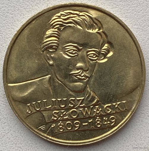 Польша 2 злотых 1999 г. 150 лет со дня смерти Юлиуша Словацкого