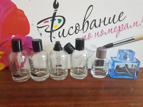 Флаконы от туалетной воды, духов, 27 шт.