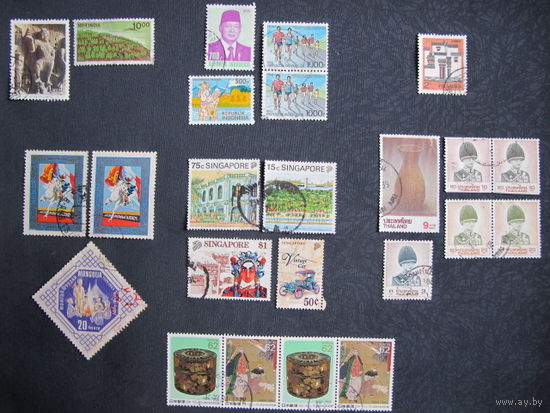 Лот марок стран Юго-Восточной Азии (перечень в Описании)