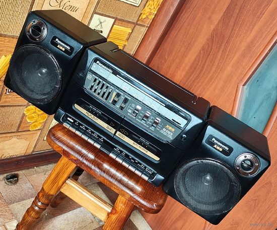 Panasonic RX-CT870. Двухкассетный магнитофон. Магнитола с радио. Бумбокс геттобластер