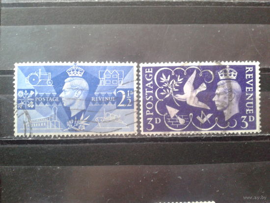 Англия 1946 Конец войны, 1-я годовщина мира Полная серия