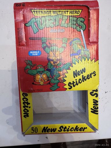 Блок  от  жвачки TURTLES СЕРЕДИНЫ  90х  годов