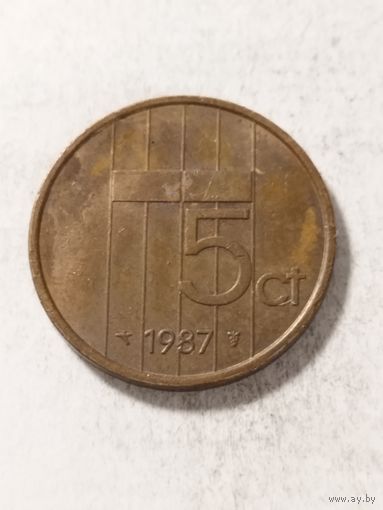 Нидерланды 5 центов 1987