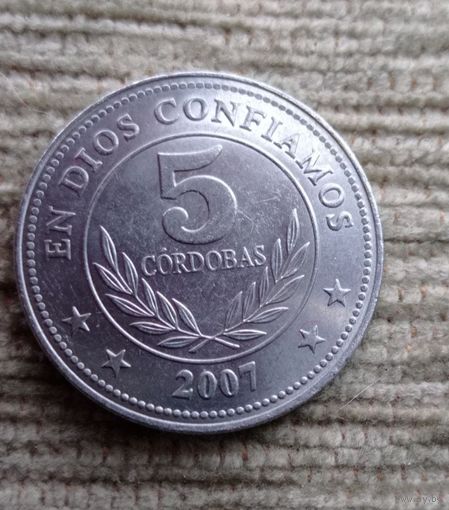 Werty71 Никарагуа 5 кордоба 2007