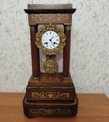 Французские каминные часы-портик периода Наполеона III, без МЦ!!