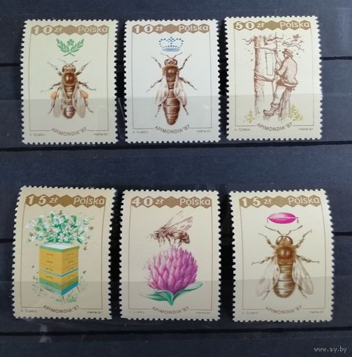 Польша 1987 пчелы