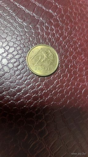 Монета 2 гроша 2020г. Польша. Неплохая!