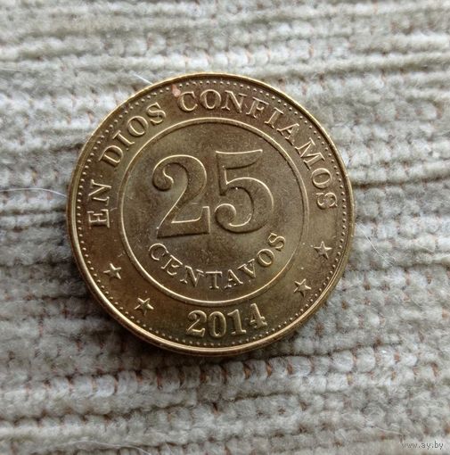 Werty71 Никарагуа 25 сентаво 2014