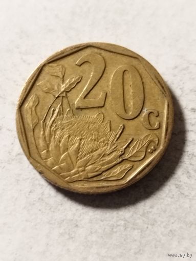 ЮАР 20 центов 2008
