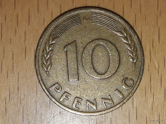 Германия ФРГ 10 пфеннигов 1950 (G)