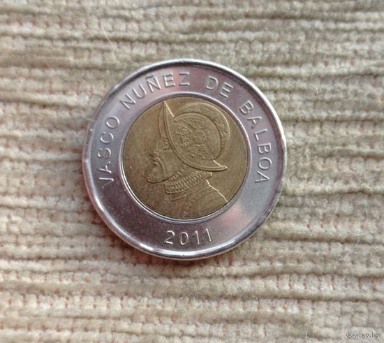 Werty71 Панама 1 бальбоа 2011 биметалл