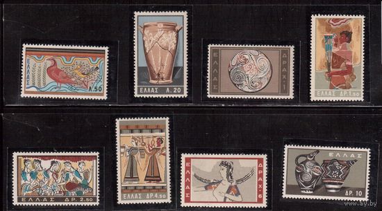 Греция-1961,(Мих.765-772) ** , Древнее  Искусство,