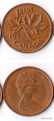1 цент Канада 1973 года