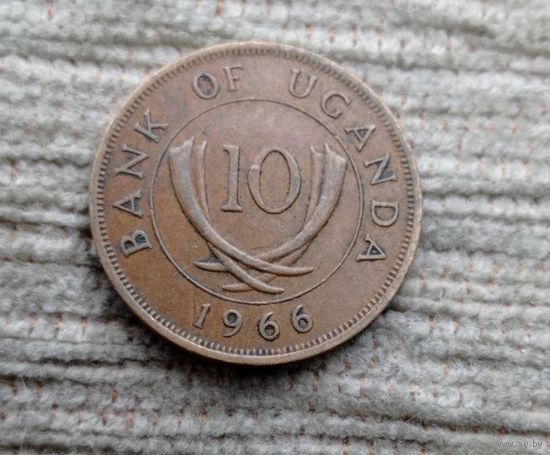 Werty71 Уганда 10 центов 1966 Бивни