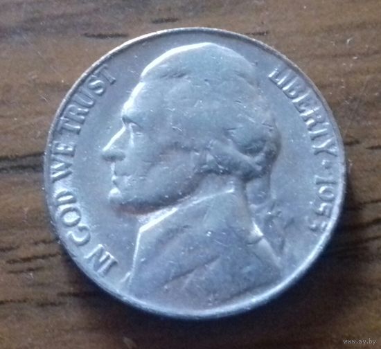 5 центов, США 1953 S