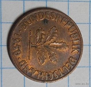 1 пфенниг 1950 D ФРГ