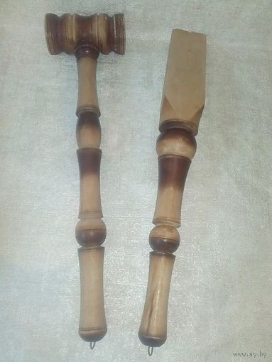 Молоток и лопатка деревянные для кухни # 1