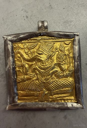 Кулон или амулет бога Ганеши .СЕРЕБРО. Распродажа коллекции!!!