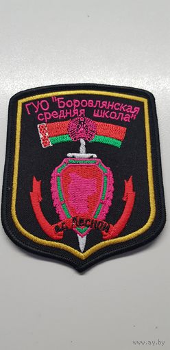 Шеврон Боровлянская средняя школа Беларусь
