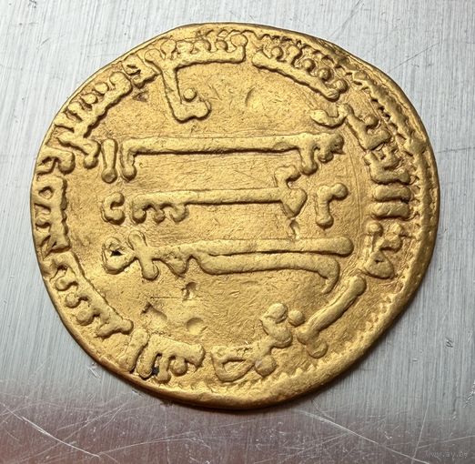 Золотой Динар.  Аббасидский халифат, Аль-Махди (158-169 Хиджры /775-785 гг).  ЗОЛОТО.  Без Минималки!