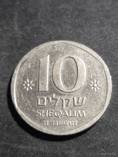 Израиль 10 шекелей 1985