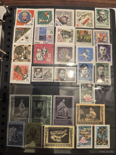 Сборный лот чистых марок СССР 1966 год