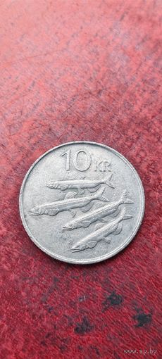 Исландия 10 крон 1987