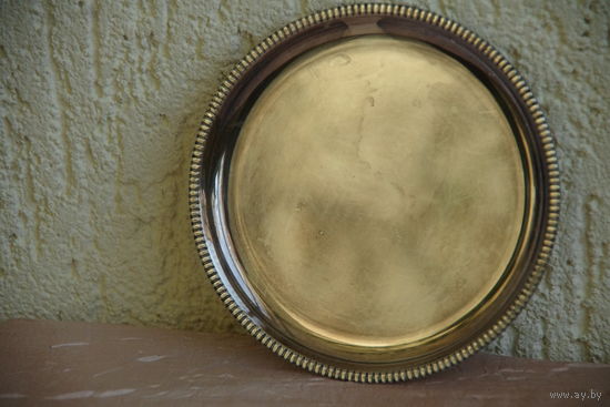 Ваза , тарелка с серебрением 13,5 см