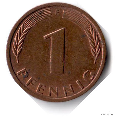 Германия. 1 пфенниг. 1991 F