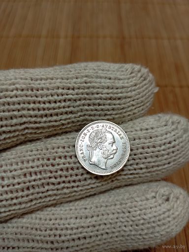 10 КРЕЙЦЕРОВ 1872 Г.,АВСТРО-ВЕНГРИЯ!ОТЛИЧНЫЕ!